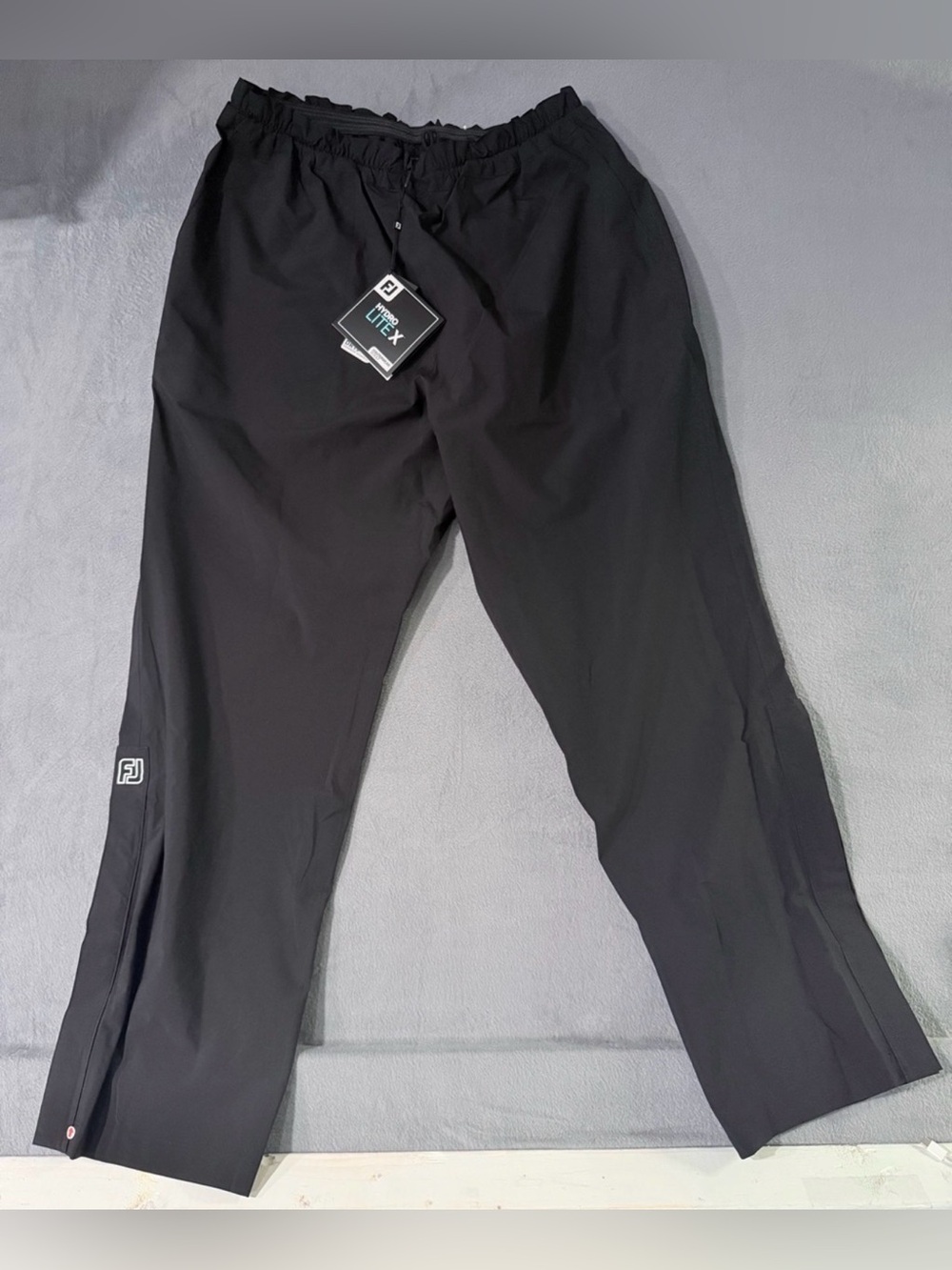 FootJoy - Men's Black Performance Golf Pants with Elastic Waist